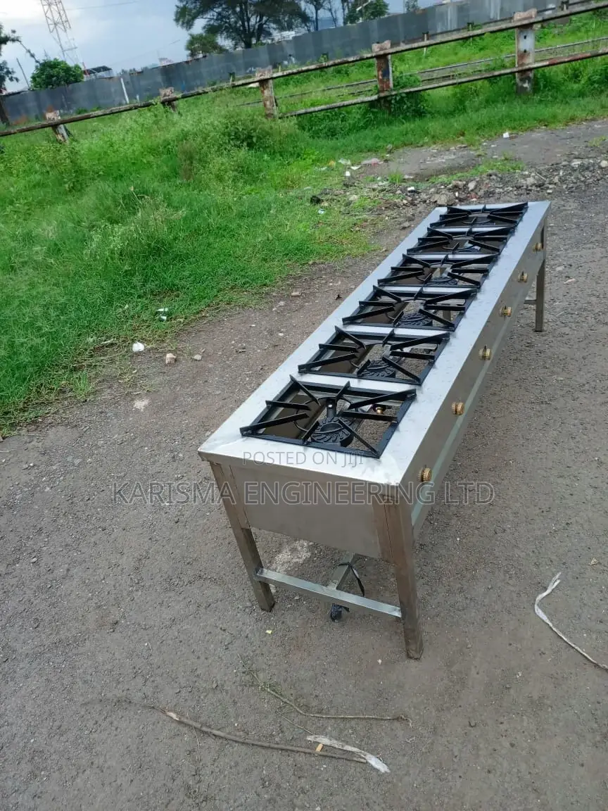 Stainless Steel Six Burner