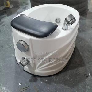 White Silver Pedicure Bowl/Sink - thumbnail 2