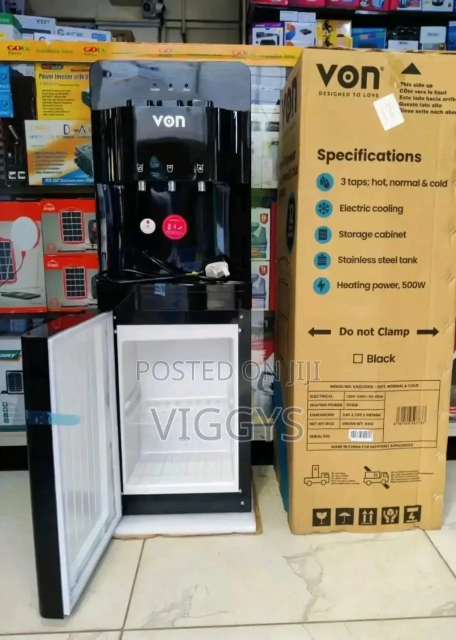 Classic Von Black 3 Taps Water Dispenser