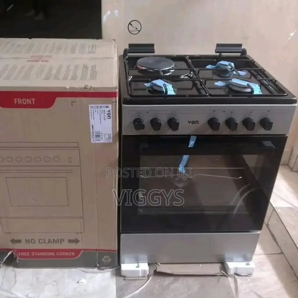 Good Quality Von 60 by 60 Standing Cooker 3+1