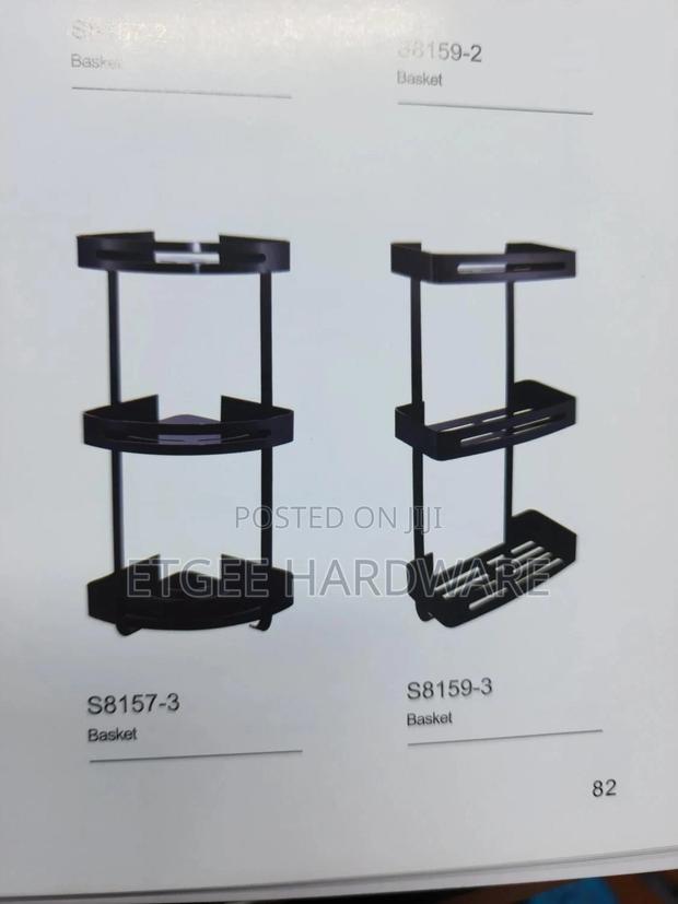 Black Shelf / Bathroom Organiser