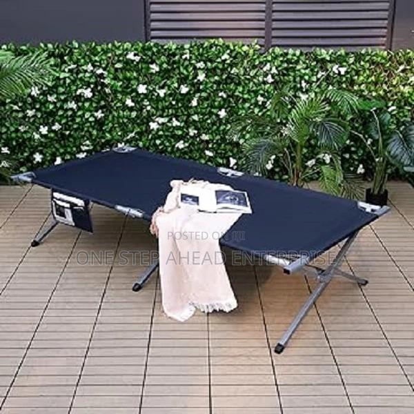 Portable Adjustable Camping Bed, Foldable - main view