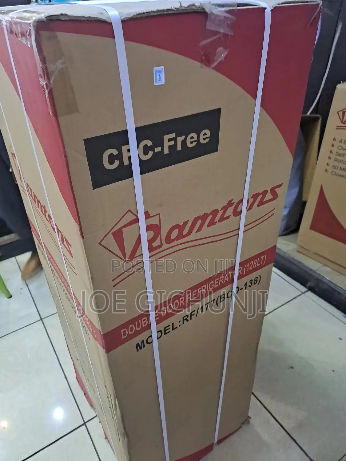 Ramtons 128L 2 Door Direct Cool Fridge, Titan Steel- Rf/177