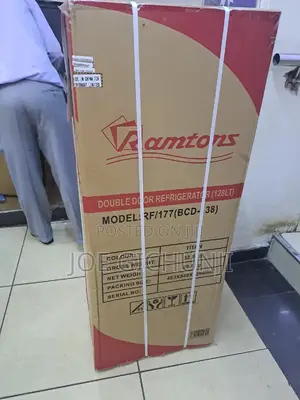 Ramtons 128L 2 Door Direct Cool Fridge, Titan Steel- Rf/177