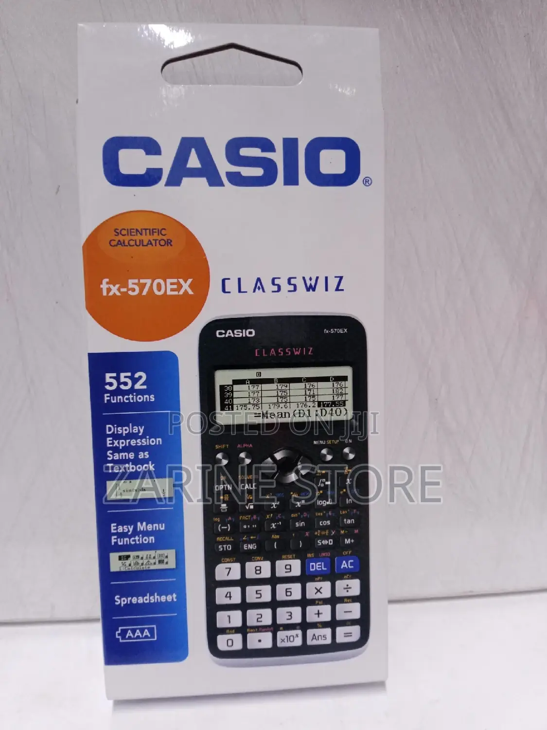 Casio Scientific Calculator Fx-570ex, Performs 552 Functions
