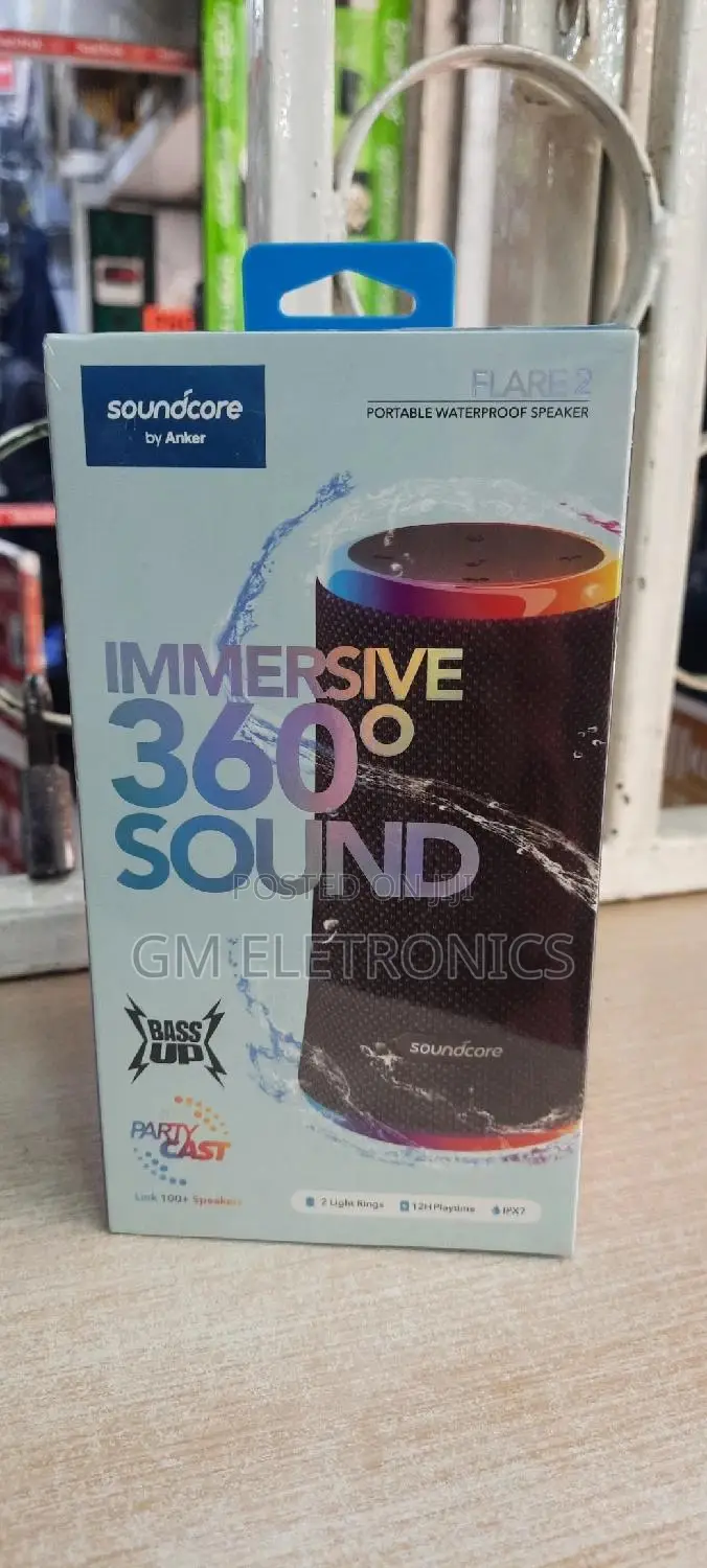 Soundcore Flare 2 – 20w Ipx7 Waterproof Bluetooth Speaker .