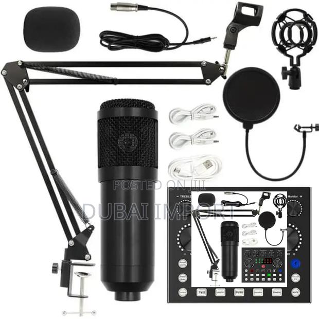 Bm800condenser Microphone With V8soundcard 4 Live Recording