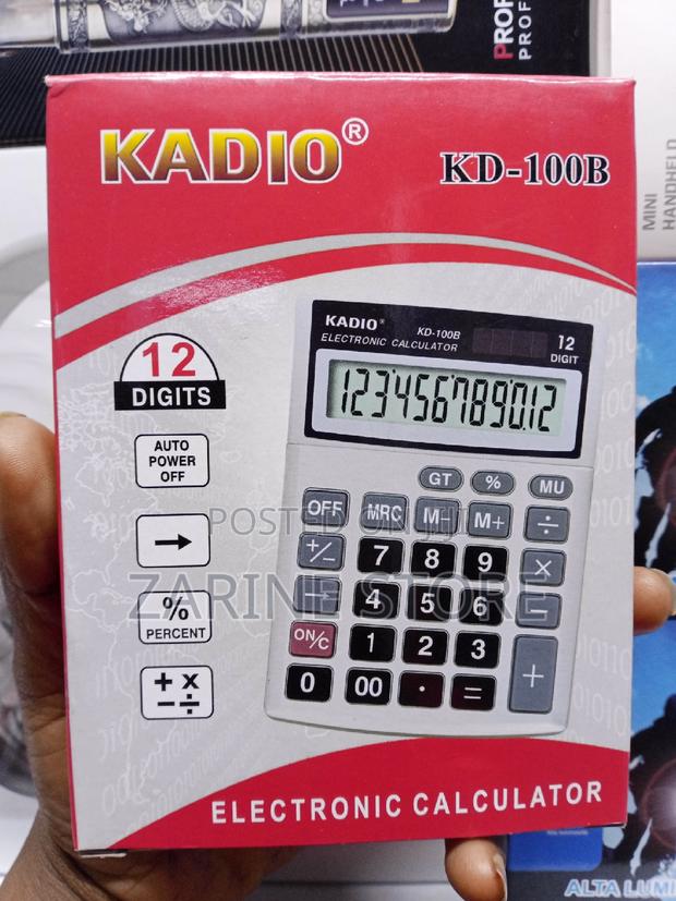Kadio 100, 12digits Display, KD-100B Electronic Calculator - main view