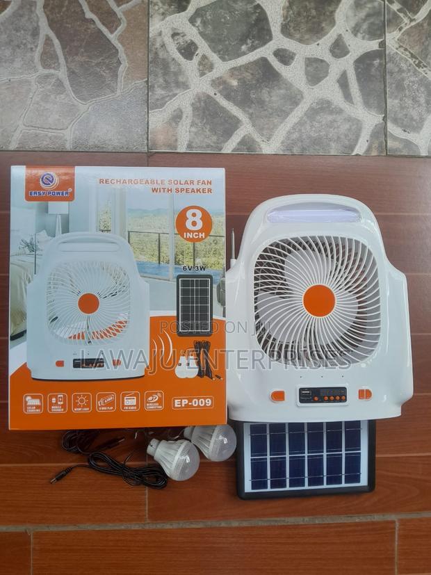 EP-009 Solar Powered Fan With Speaker - main view