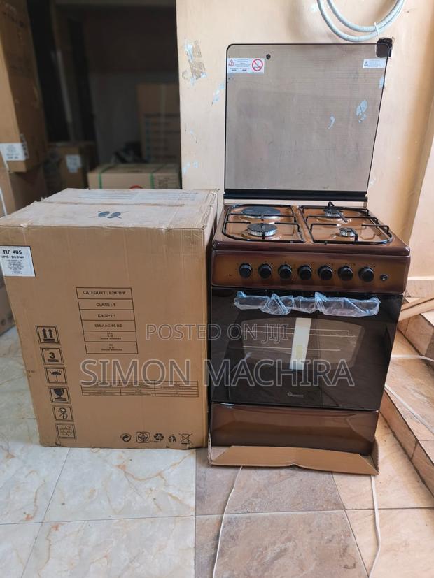 Ramtons Standing Cooker 60 by 60. Brown. - main view