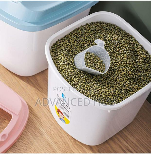 Rice/Cereal Bucket With Measuring Cup - thumbnail 2
