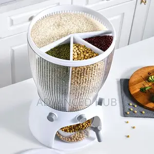 Partitioned Rotating Cereal Dispenser