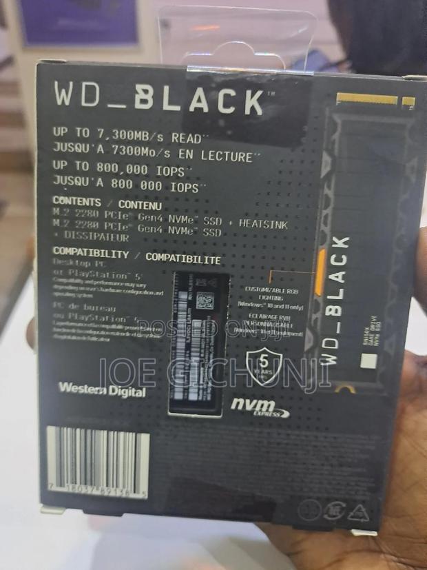 WD Black Sn850 M.2 SSD With Heatsink for Ps5 - 1tb - thumbnail 2