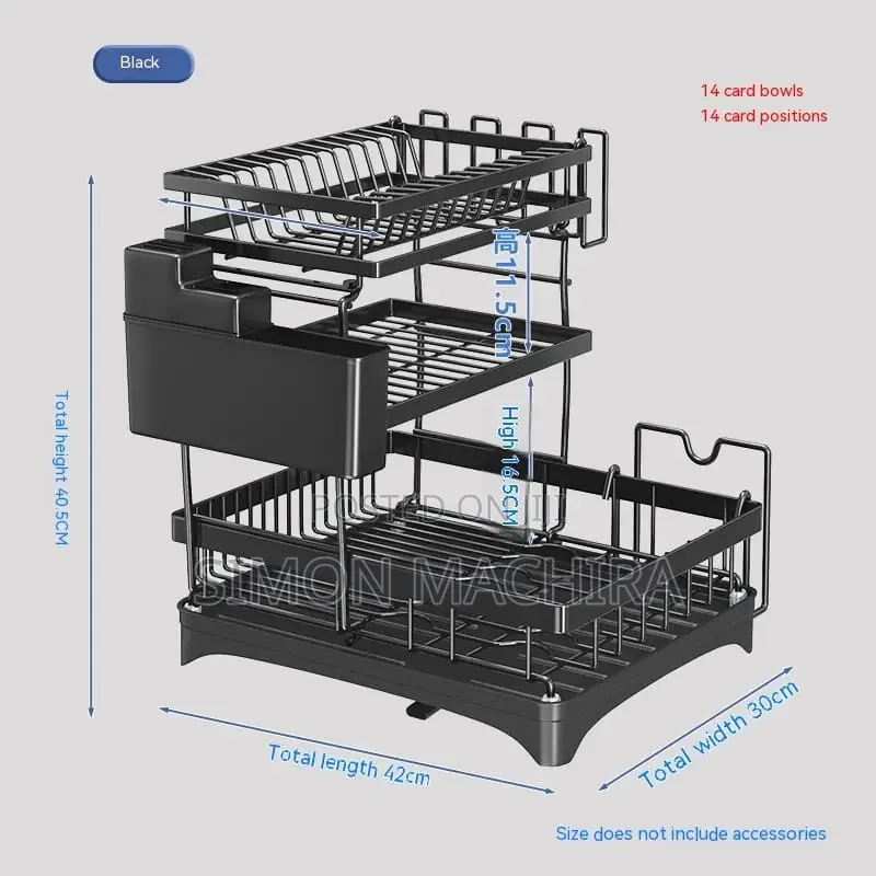 3 Layer Classy Dish Rack. High Quality.
