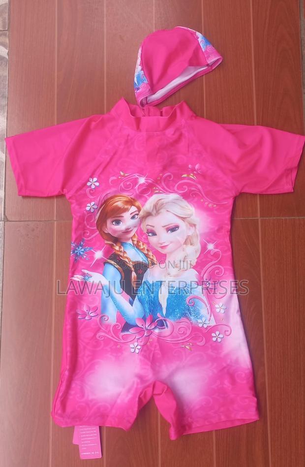 Frozen Ladies Swimming Costume With Cap 3XL - main view