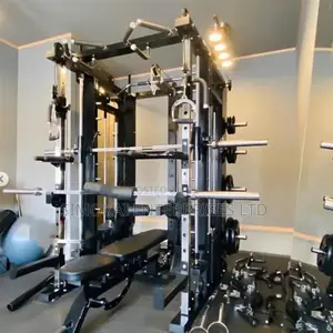 Integrated Cable Crossover and Smith Machine