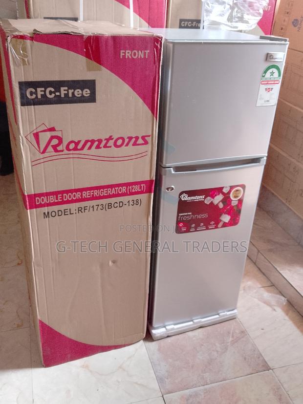 Ramtons Fridge! 138l Direct Cool Silver Fridge - main view