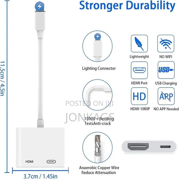 Apple Lighting to Hdmi + Apple Lighting Port Adapter - thumbnail 11