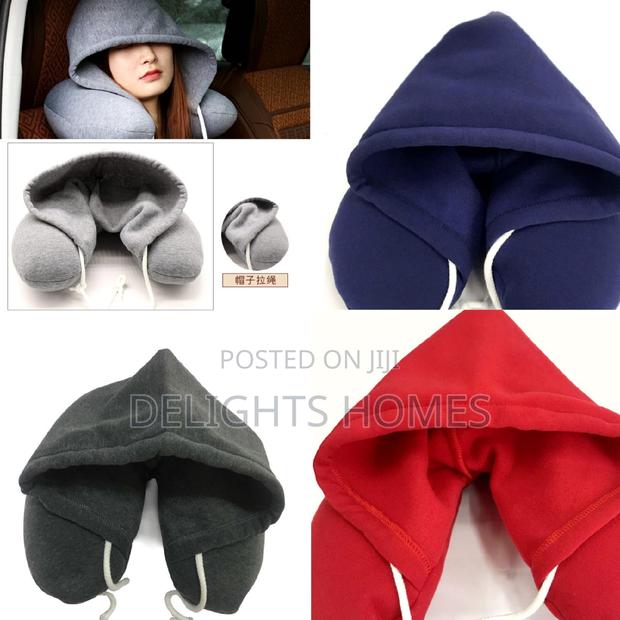 Travel Neck Pillow With Hoodie