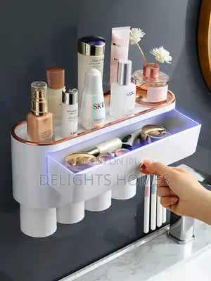 4 Cups Luxury Toothbrush Holder