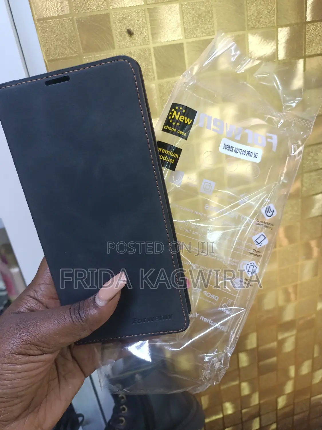 Infinix Note 40 Pro 5G Leather Flip Cover