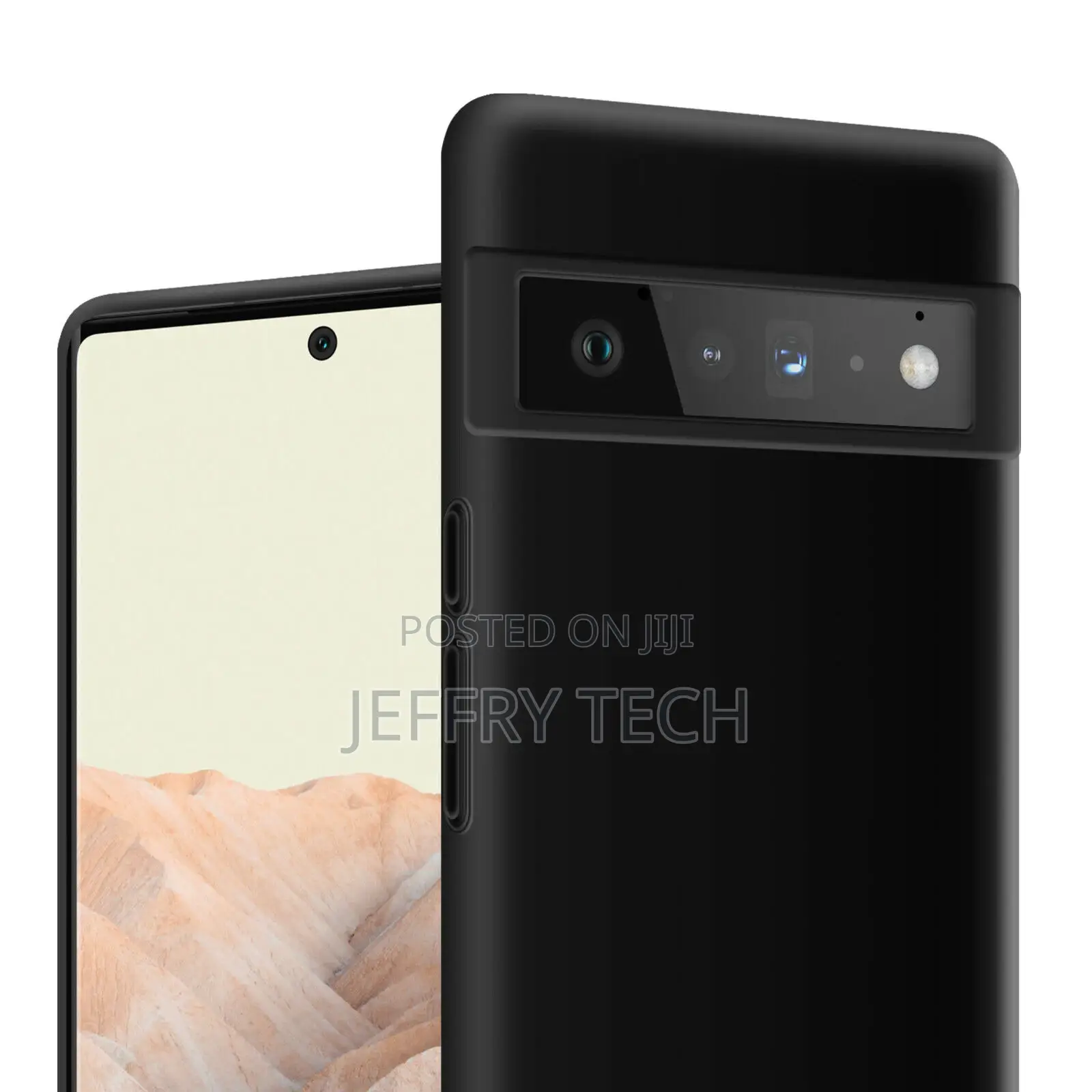 Slim Fit Black Case for Google Pixel 6 Pro Shockproof Gel Ru