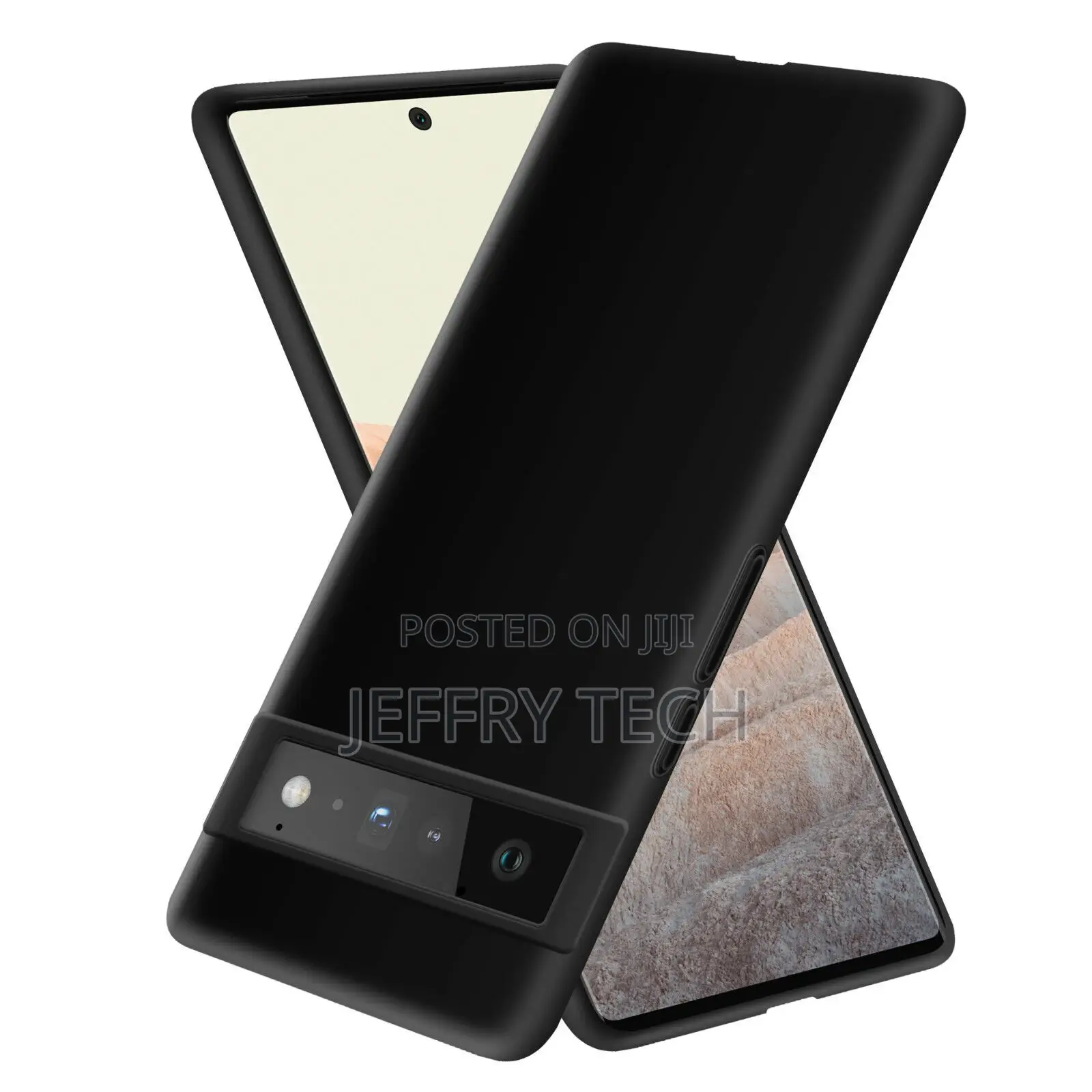 Slim Fit Black Case for Google Pixel 6 Pro Shockproof Gel Ru