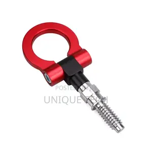 Red Decorations Car Front Towing Hook