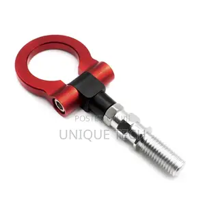Red Decorations Car Front Towing Hook