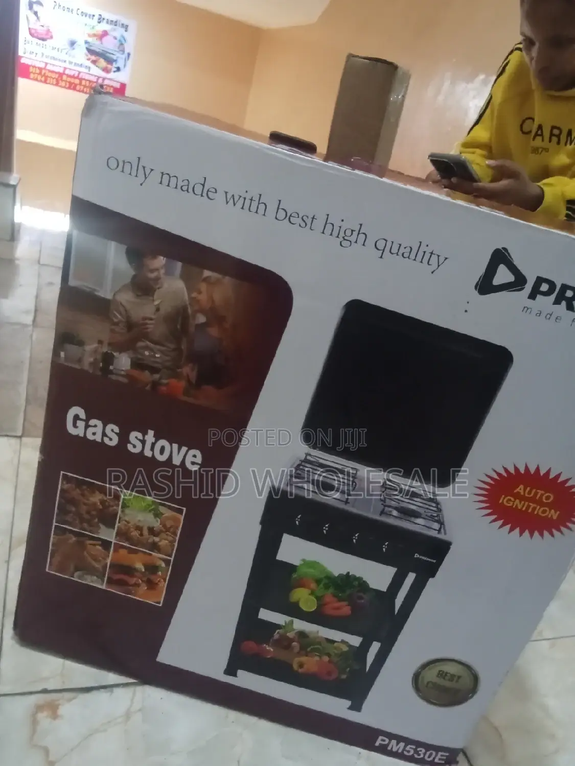 Premier Gas Stove Four Buner With Shelves