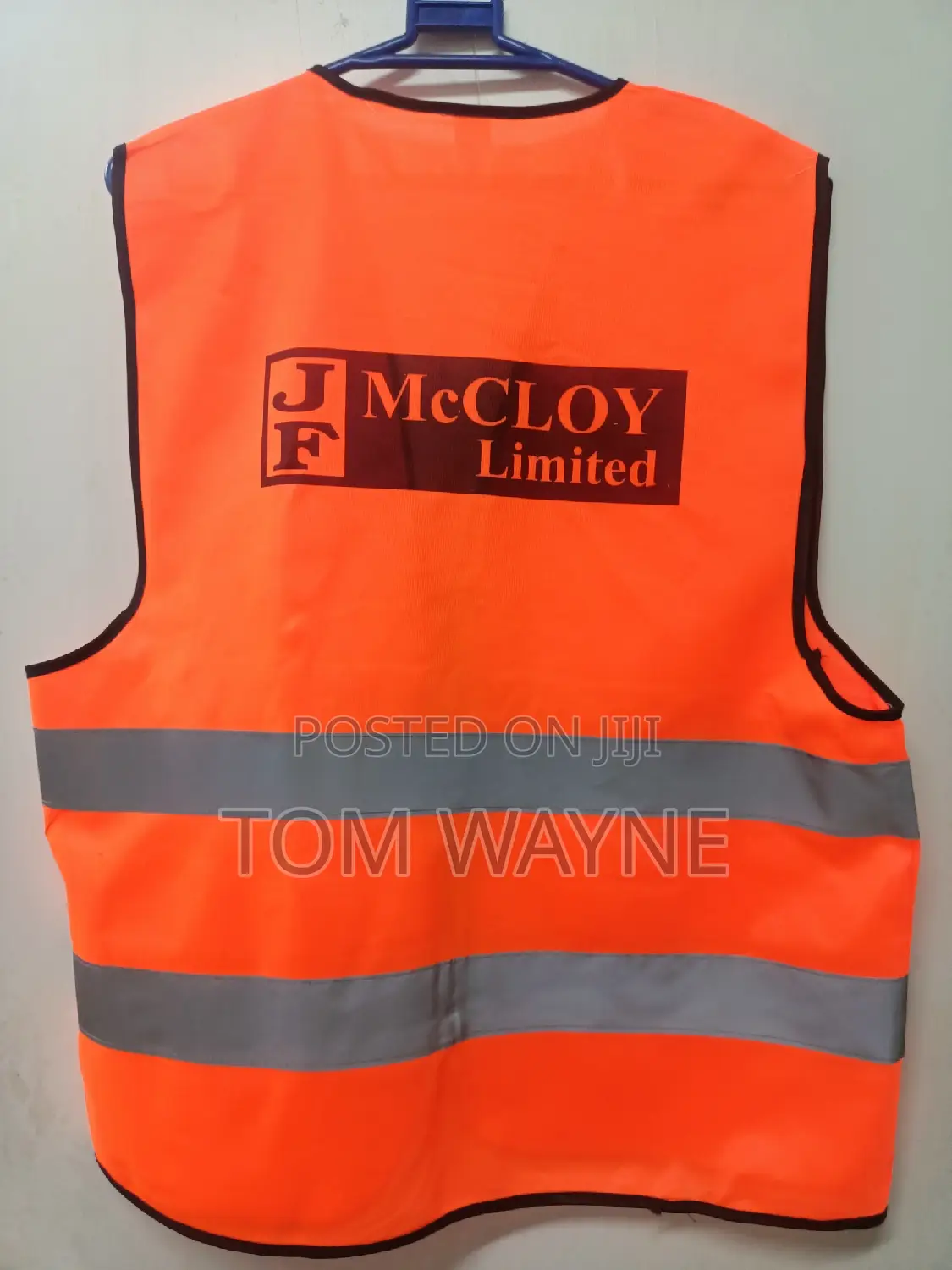 Branded Reflector Jackets Orange Color