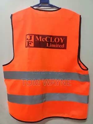 Branded Reflector Jackets Orange Color
