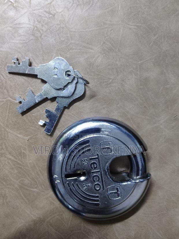 India Padlock Tetco 90mm Round Padlock 3 Keys