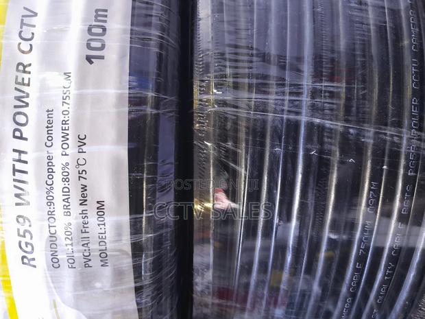 Rg59 CCTV Coaxial Cable 100M Rg 59+2dc CCS Cam Cable