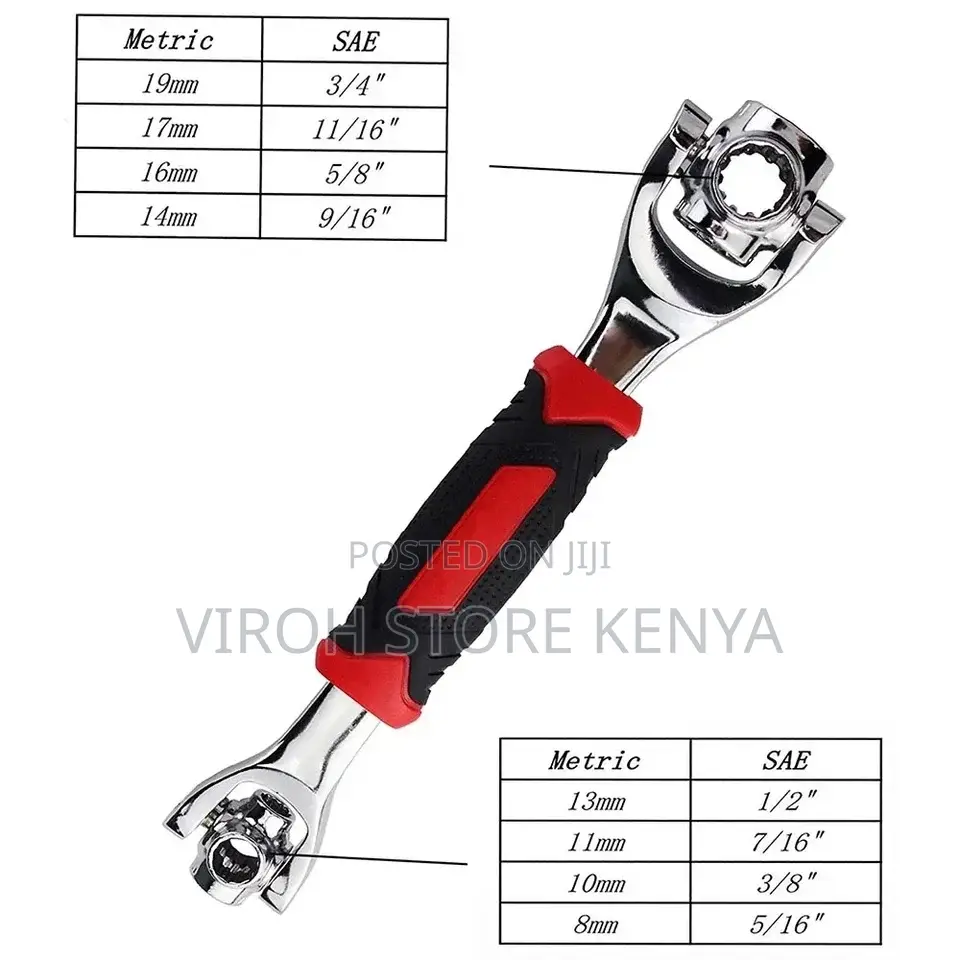 360 Degree 48 in 1 Wrench Tool Ratchet Car Repair Spanner