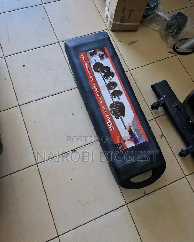 Chrome 50kgs Adjustable Dumbbells - main view