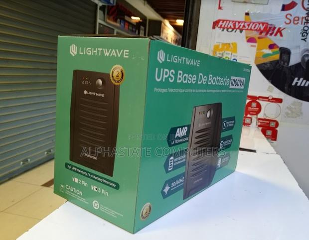 1,000VA or 1KVA Lightwave UPS Power Back Up 600watts