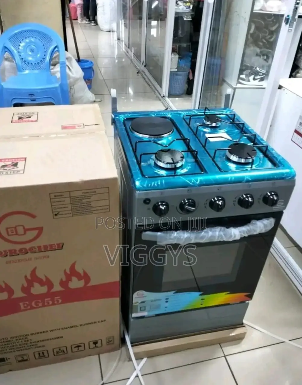 Quality Eurochef 3+1 Cooker 50 by 55