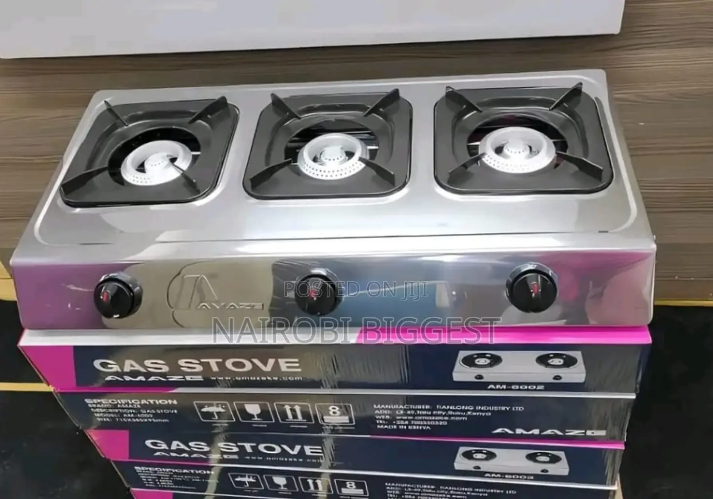 Classic Brand New Amaze 3 Burner Stainless Steel Cooker