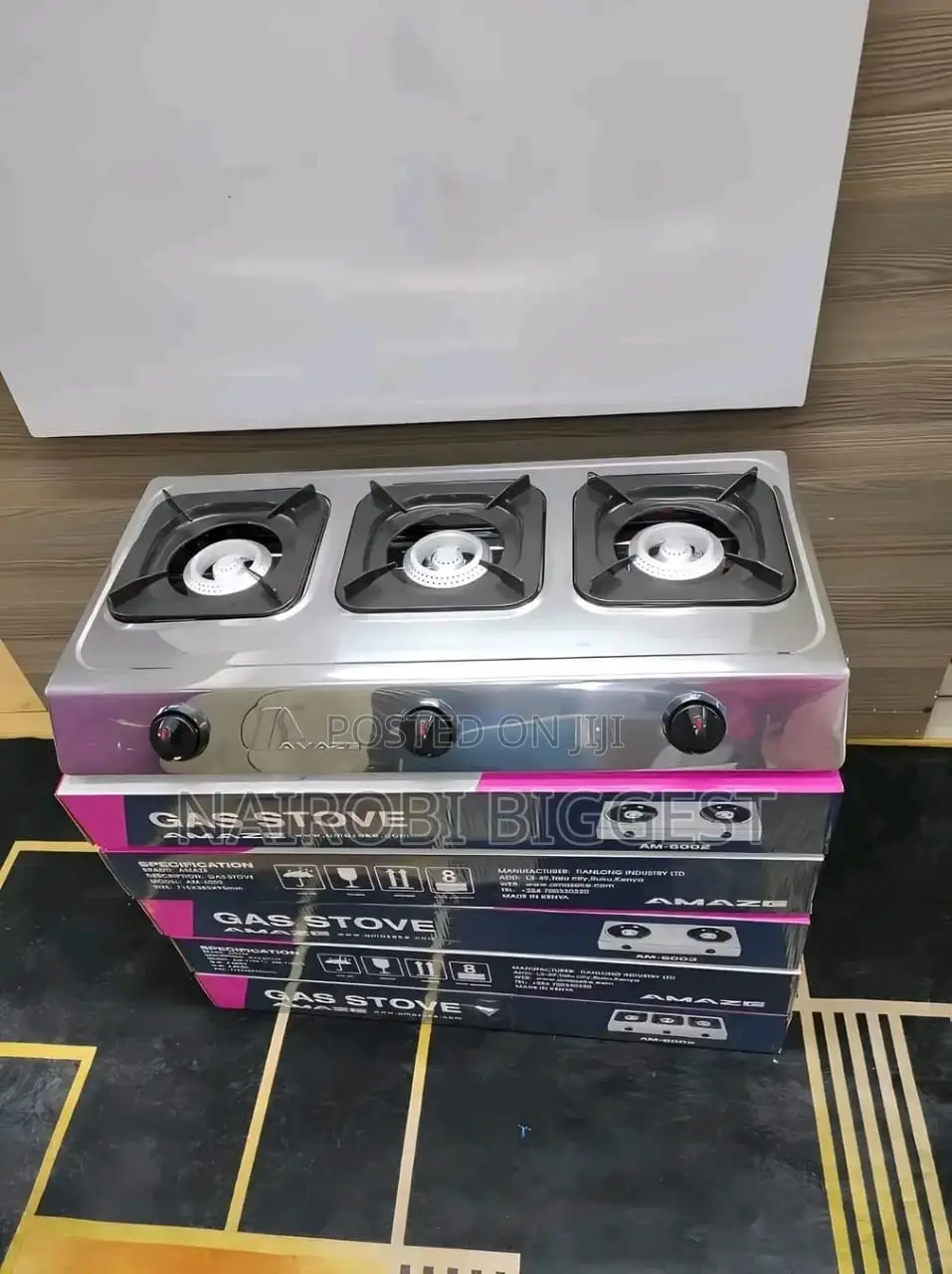 Amaze 3 Burner Stainless Steel Cooker