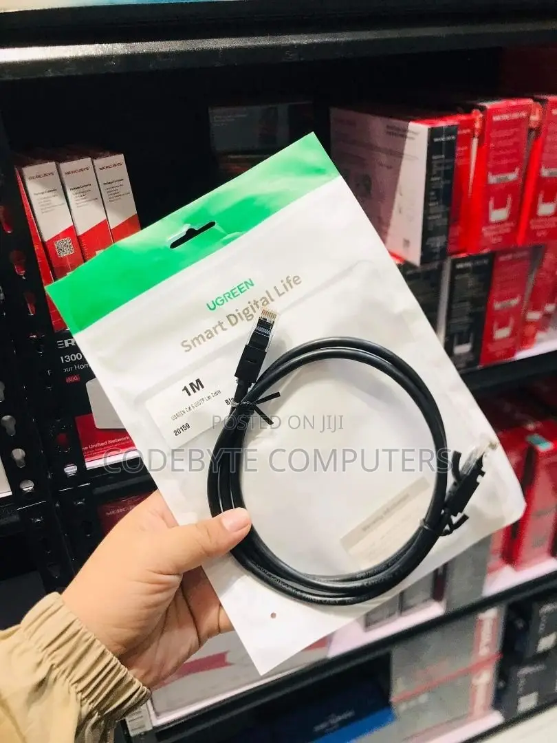 UGREEN Cat6 UTP Ethernet Cable 1m (Black) - NW102