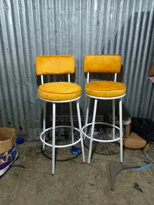 Kitchen Counter Stools or Bar Stools, Mustard Yellow.