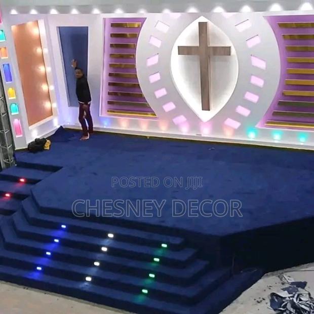 Church Altar Carpet Installation In Kenya