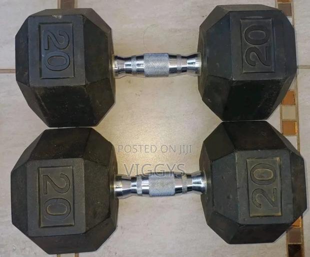 Amazing 20kg Hexagonal Dumbbells 4500 5500