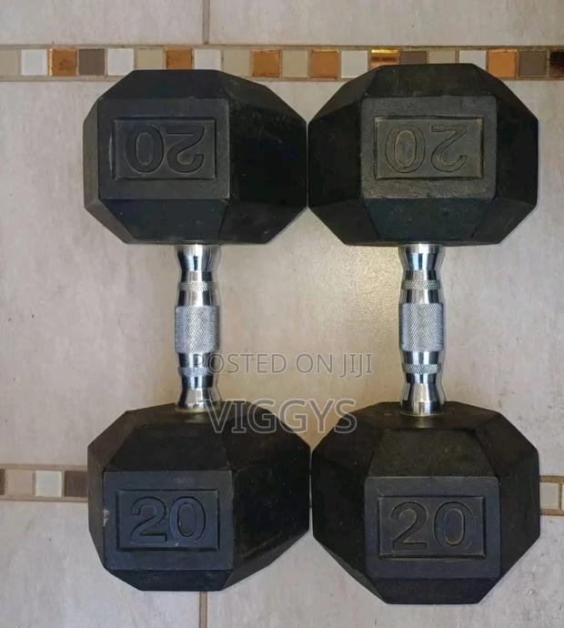 Good Quality 20kg Hexagonal Dumbbells 4500 5500