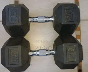 Brand New 20kg Hexagonal Dumbbells 4500 5500