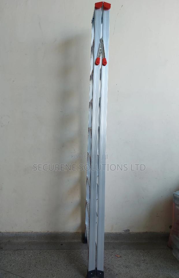 9ft/3m Aluminium Double Sided A Type Ladder - thumbnail 4