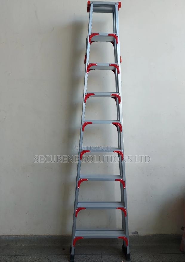 9ft/3m Aluminium Double Sided A Type Ladder - thumbnail 5