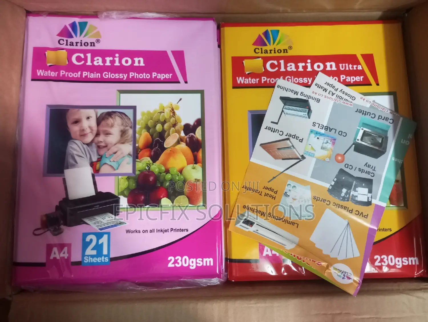 Clarion A4 Photo Papers Available