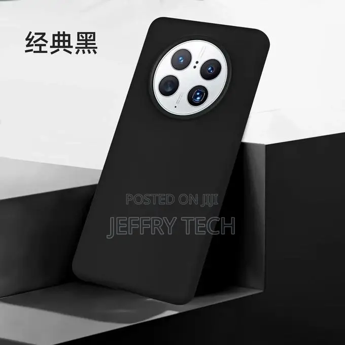 Case for HUAWEI Mate 50 Pro Black Silicone All Inclusive No6